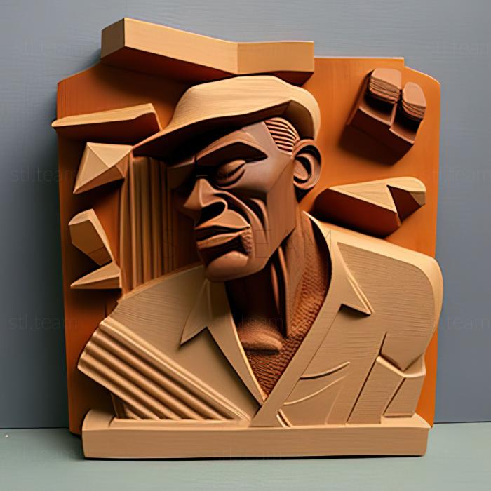 3D model William H Johnson American artist (STL)